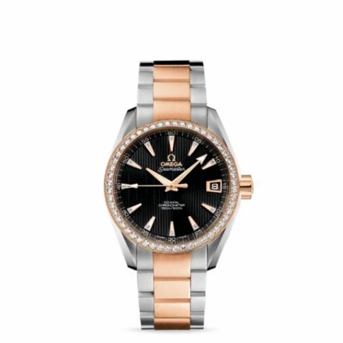Omega Seamaster Aqua Terra 150M Co-Axial 38.5 Stainless Steel / Red Gold / Diamond / Black / Bracelet 231.25.39.21.51.001 (23125392151001)